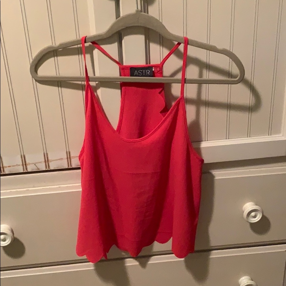 Pink cropped tank